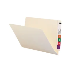 Smead End Tab File Folder, Shelf-Master Reinforced Straight-Cut Tab, Legal Size, Manila, 100/Box (27110)