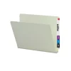 Smead End Tab Pressboard File Folder, Straight-Cut Tab, 2" Expansion, Letter Size, Gray/Green, 25/Box (26210)
