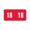 Smead ETS Color Coded Year Labels, 2018, Red, 250/Pack (67918)