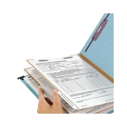 Smead FasTab Heavy Duty Hanging File Folder, 2/5 Cut Tab, Letter size, Blue (65115)