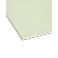Smead FasTab Recycled Hanging File Folder, 3-Tab Tab, Letter Size, Moss, 20/Box (64032)