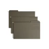 Smead FasTab Recycled Hanging File Folder, 3-Tab Tab, Legal Size, Standard Green, 20/Box (64137)
