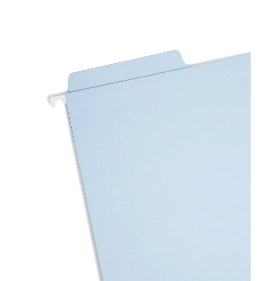 Smead FasTab 3-Tab Colored Hanging File Folders, Letter, Assorted, 18/Bx (64054)