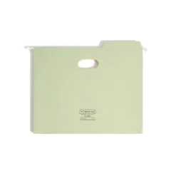 Smead FasTab TUFF Colored Hanging Pockets with Reinforced Tabs, 3-Tab, Letter Size, Moss, 9/Box (64224)