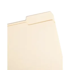 Smead File Folder, Letter, 1/3-Cut Tab Right Position, Letter Size, Manila, 100/Box (10333)
