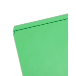 Smead File Folder, Reinforced Straight-Cut Tab, Legal Size, Green, 100/Box (17110)