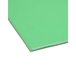 Smead File Folder, Reinforced Straight-Cut Tab, Legal Size, Green, 100/Box (17110)