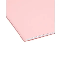 Smead File Folder, Reinforced 1/3-Cut Tab, Legal Size, Pink, 100/Box (17634)