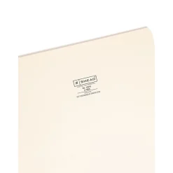 Smead File Folder, Reinforced Straight -Cut Tab, Legal Size, Manila, 100 Per Box (15310)