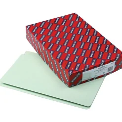 Smead File Folder, Straight Cut, Legal Size, Gray/Green, 25/BX (29210)
