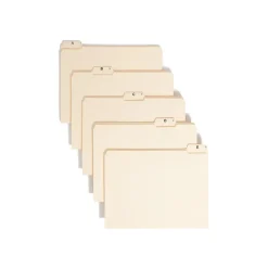 Smead File Folders, A-Z Index, Reinforced 1/5-Cut Tab, Letter Size, Manila, 25/Set (11777)