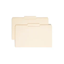 Smead File Folders, 1/3-Cut Tab, Center Position, Legal Size, Manila, 100/Box (15332)