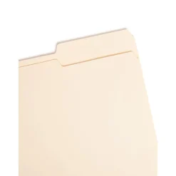 Smead File Folders, 2/5-Cut Tab, Letter Size, Manila, 100/Bx (10385)