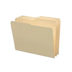 Smead File Folders, Reinforced 1/2-Cut Tab, Letter Size, Manila, 100/Box (10326)