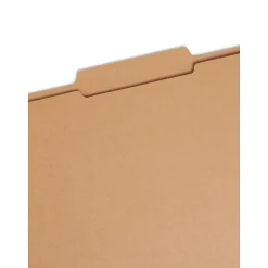 Smead File Folders, Reinforced 2/5-Cut Tab Right Of Center, Guide Height, Letter Size, Kraft, 100/Box (10776)