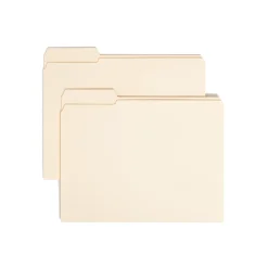 Smead File Folders, Reinforced 1/3-Cut Tab, Letter Size, Manila, 100/Box (10335)