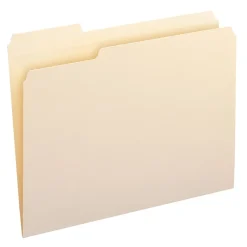 Smead File Folders, Reinforced 1/3-Cut Tab, Letter Size, Manila, 100/Box (10335)
