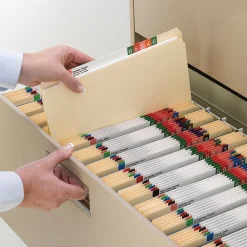 Smead File Folders, Straight-Cut Tab, Letter Size, Manila, 100/Box (10300)