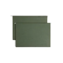 Smead Hanging File Folders, 2" Expansion, Legal Size, Standard Green, 25/Box (64359)