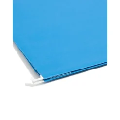 Smead Hanging File Folders, 1/5-Cut Adjustable Tab, Legal Size, Sky Blue, 25/Box (64370)