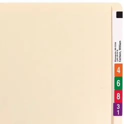 Smead Heavy Duty End Tab File Folder, Straight-Cut Extended Tab, Letter Size, Manila, 100/Box (24250)