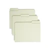 Smead Heavy Duty File Folder, 1/3-Cut Tab, 1" Expansion, Letter Size, Gray/Green, 25/Bx (13230)
