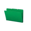 Smead Heavy Duty File Folders, 3 Tab, Legal-Size, Green, 25/Box (22546)