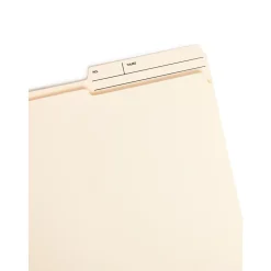 Smead Heavy Duty Reinforced File Folder, 2/5 Tab, Right Position (Printed Tabs) Letter Size, Manila, 100/Box (10388)