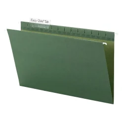 Smead Heavy Duty TUFF Recycled Hanging File Folder, 3-Tab Tab, Legal Size, Standard Green, 20/Box (64136)