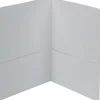 Smead Leatherette 2 Pocket Portfolios, Letter, White, 25/Box