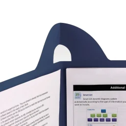 Smead Lockit 2-Pocket Presentation Folders, Dark Blue, 25/Box (87982)