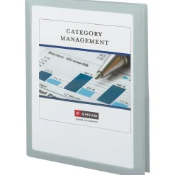 Smead 2-Pocket Presentation Folder, Oyster, 5/Pack (87706)