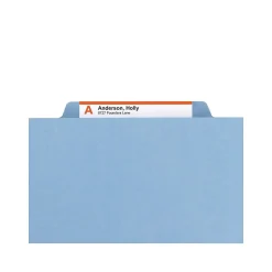 Smead Pressboard File Folders, 1/3-Cut Tab, 1