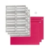 Smead Protab 10% Recycled Hanging File Folder, 3-Tab, Letter Size, Red, 20/Box (64197)
