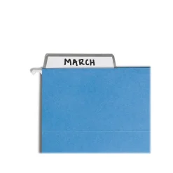 Smead ProTab 10% Recycled Hanging File Folder, 3-Tab, Letter Size, Blue, 20/Box (64210)