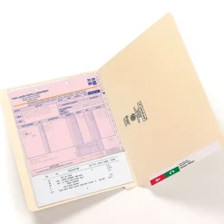 Smead Shelf-Master Recycled End Tab File Folder, Straight Cut, Letter Size, Manila, 100/Box (24111)