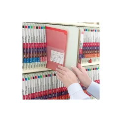 Smead Smartstrip ColorBar WaterGuard Inkjet File Folder Labels, 1 1/2