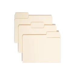Smead SuperTab File Folder, 3 Tab, Letter Size, Manila, 24/Pack (10380)