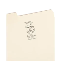 Smead SuperTab File Folder, 3 Tab, Letter Size, Manila, 24/Pack (10380)