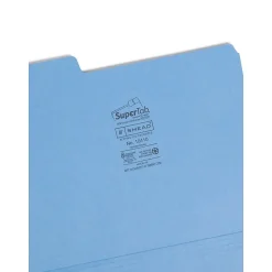 Smead SuperTab Heavy Duty File Folders, 1/3 Cut, Letter Size, Multicolor, 50/Bx (10410)