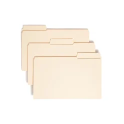 Smead SuperTab Reinforced File Folder, 3 Tab, Legal Size, Manila, 100/Box (15395)