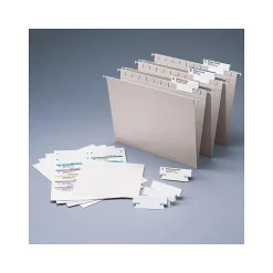 Smead Viewables Premium 3D Hanging Folder Tabs & Labels, White, Bulk Pack (64910)
