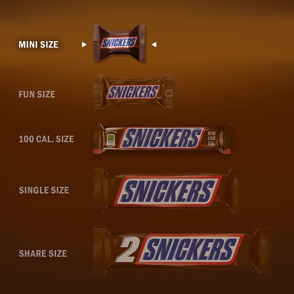 Snickers Minis Milk Chocolate Candy Bar, 35.6 oz., 2/Bag (MMM21024)