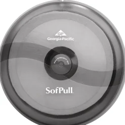 SofPull Georgia-Pacific High-Capacity Center Pull Bathroom Dispenser, Translucent Smoke (56501)