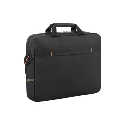 Solo ACE Laptop Briefcase, Black/Orange Polyester (UBN106-4)