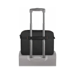 Solo ACE Laptop Briefcase, Black/Orange Polyester (UBN106-4)