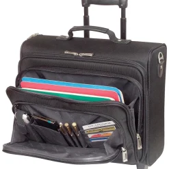 Solo New York 15.6" Polyester Rolling Laptop Bag, Black (B64-4)