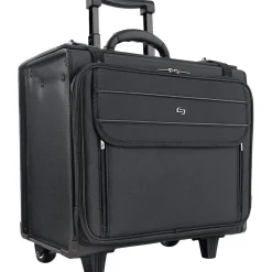 Solo New York Ballistic Nylon Rolling Laptop/Catalog Case with File Hanger, 16"