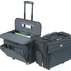 Solo New York Ballistic Nylon Rolling Laptop/Catalog Case with File Hanger, 16