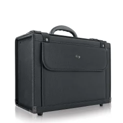 Solo New York Classic 16" Laptop Briefcase, Black Vinyl (PV50-4)